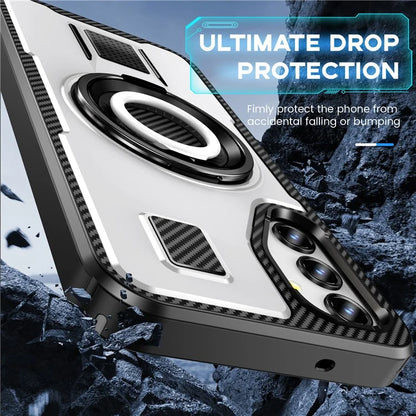 For Samsung Galaxy A14 4G / 5G Case TPU+PC Kickstand Phone Cover with Silicone Finger Strap