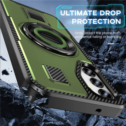 For Samsung Galaxy A14 4G / 5G Case TPU+PC Kickstand Phone Cover with Silicone Finger Strap