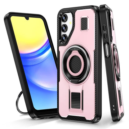 For Samsung Galaxy A14 4G / 5G Case TPU+PC Kickstand Phone Cover with Silicone Finger Strap