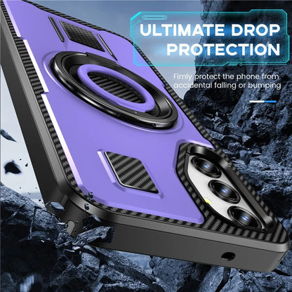 For Samsung Galaxy A14 4G / 5G Case TPU+PC Kickstand Phone Cover with Silicone Finger Strap
