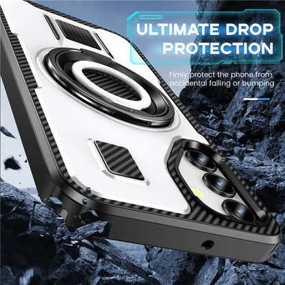 For Samsung Galaxy A15 4G / 5G Case TPU+PC Kickstand Phone Cover with Silicone Finger Strap