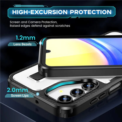For Samsung Galaxy A15 4G / 5G Case TPU+PC Kickstand Phone Cover with Silicone Finger Strap