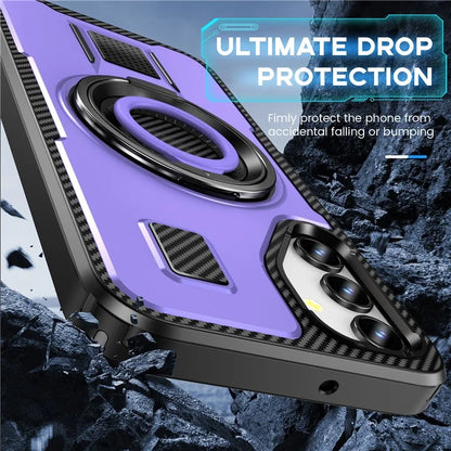 For Samsung Galaxy A15 4G / 5G Case TPU+PC Kickstand Phone Cover with Silicone Finger Strap