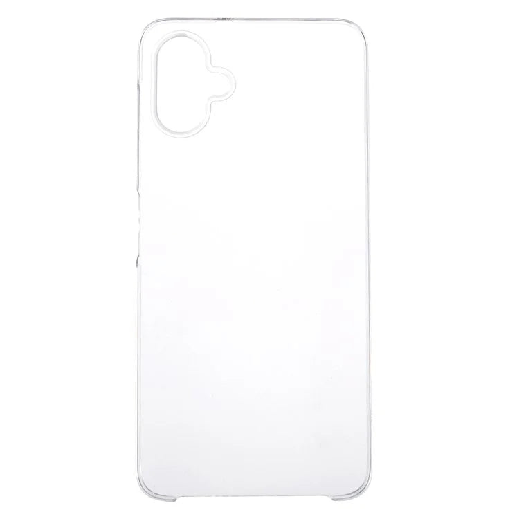 For Samsung Galaxy A06 Case TPU Frame Clear Acrylic Back Phone Cover with PET Film