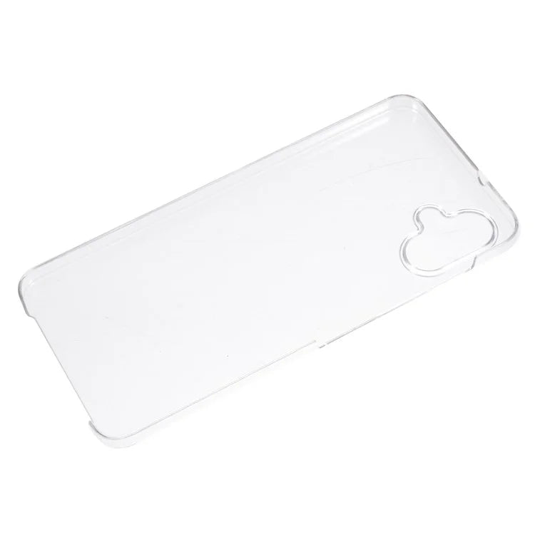 For Samsung Galaxy A06 Case TPU Frame Clear Acrylic Back Phone Cover with PET Film