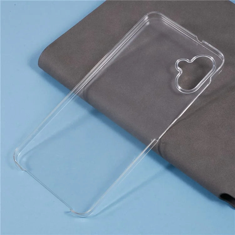 For Samsung Galaxy A06 Case TPU Frame Clear Acrylic Back Phone Cover with PET Film