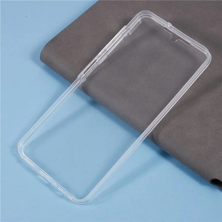 For Samsung Galaxy A06 Case TPU Frame Clear Acrylic Back Phone Cover with PET Film