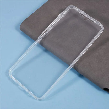 For Samsung Galaxy A06 Case TPU Frame Clear Acrylic Back Phone Cover with PET Film
