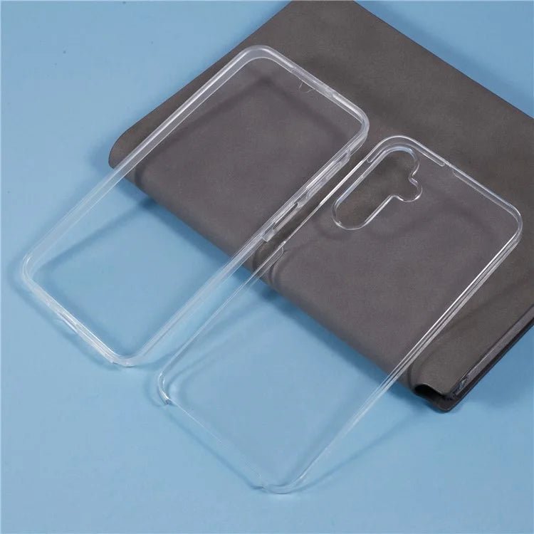 For Samsung Galaxy A16 5G Case TPU Frame Clear Acrylic Back Phone Cover with PET Film