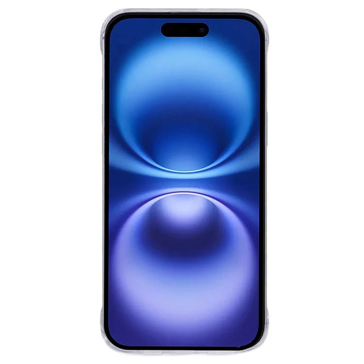 For iPhone 16 Case Transparent PC Borderless Phone Cover