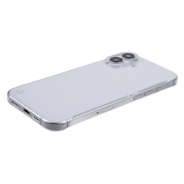 For iPhone 16 Case Transparent PC Borderless Phone Cover
