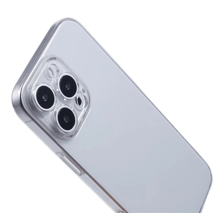 For iPhone 16 Pro Max Case Shock-Absorption Hard PC Phone Cover Transparent (Precise Lens Cutouts)