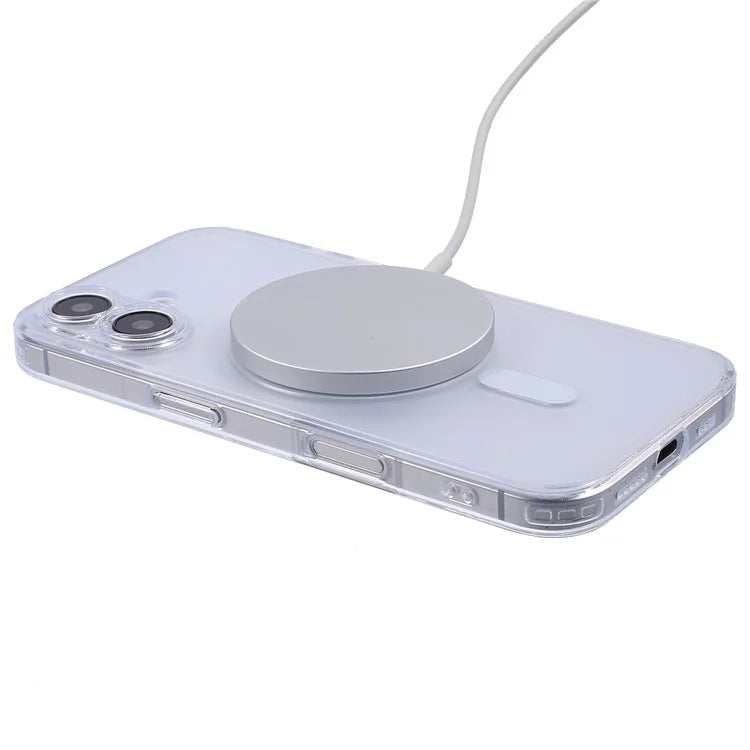 X-LEVEL For iPhone 16 Case Compatible with MagSafe Matte Tempered Glass+TPU Phone Cover