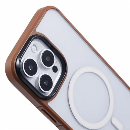 X-LEVEL Crystal Clear Series for iPhone 16 Pro Max Case TPU+PC Phone Cover Compatible with MagSafe - Titanium Gold