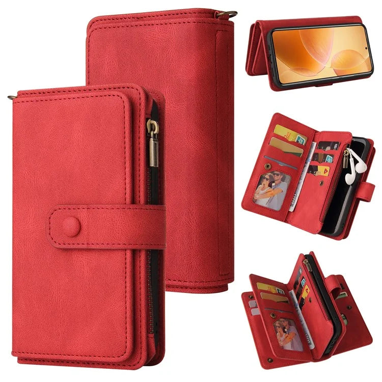 For Xiaomi 14T Pro Phone Case Zipper Wallet Leather Stand Cover