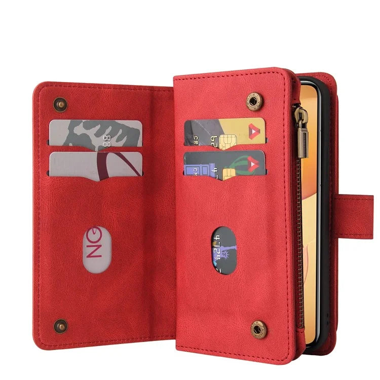 For Xiaomi 14T Pro Phone Case Zipper Wallet Leather Stand Cover