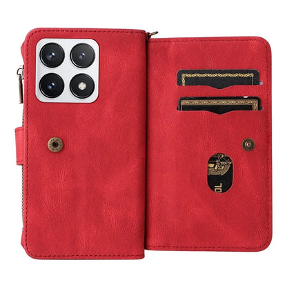 For Xiaomi 14T Pro Phone Case Zipper Wallet Leather Stand Cover