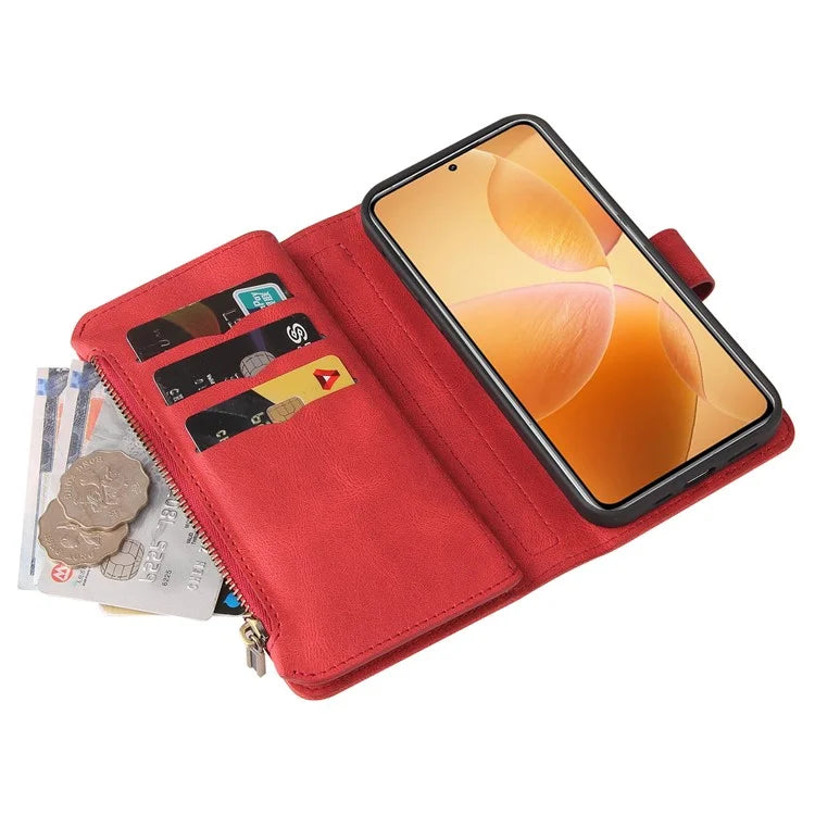 For Xiaomi 14T Pro Phone Case Zipper Wallet Leather Stand Cover