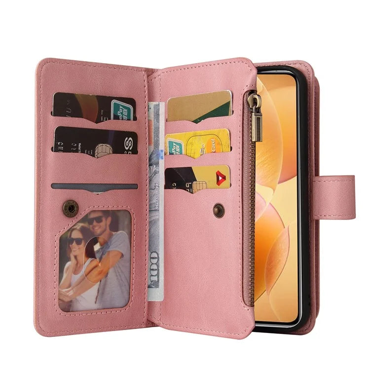 For Xiaomi 14T Pro Phone Case Zipper Wallet Leather Stand Cover