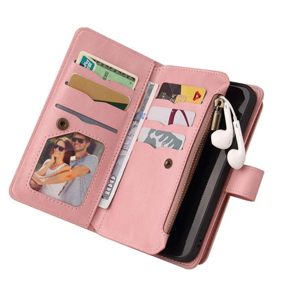 For Xiaomi 14T Pro Phone Case Zipper Wallet Leather Stand Cover