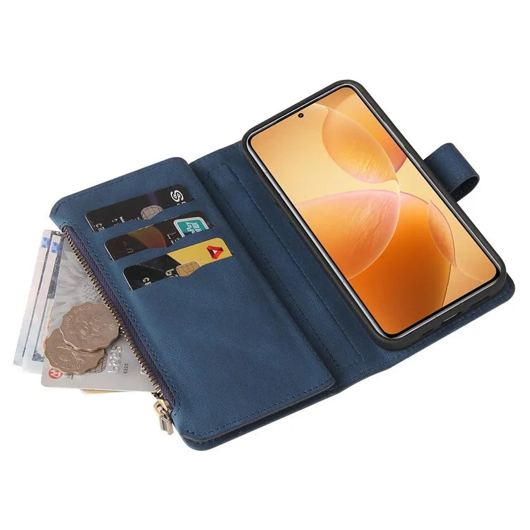 For Xiaomi 14T Pro Phone Case Zipper Wallet Leather Stand Cover