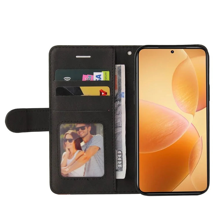 KT Leather Series-1 For Xiaomi 14T Pro Leather Case Color Splicing Phone Cover Wallet Stand