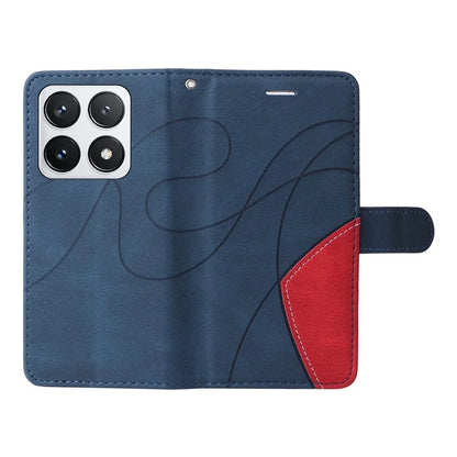 KT Leather Series-1 For Xiaomi 14T Pro Leather Case Color Splicing Phone Cover Wallet Stand