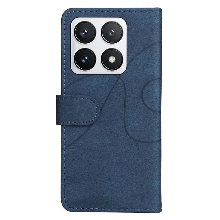KT Leather Series-1 For Xiaomi 14T Pro Leather Case Color Splicing Phone Cover Wallet Stand