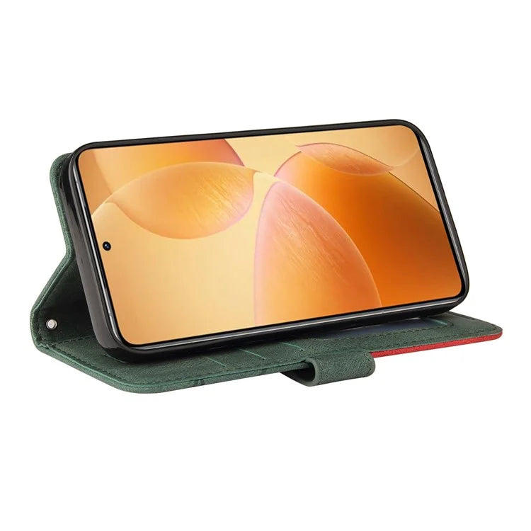 KT Leather Series-1 For Xiaomi 14T Pro Leather Case Color Splicing Phone Cover Wallet Stand