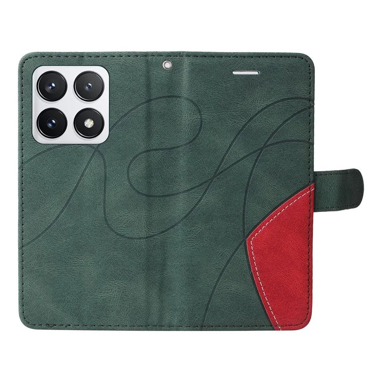 KT Leather Series-1 For Xiaomi 14T Pro Leather Case Color Splicing Phone Cover Wallet Stand