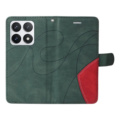 KT Leather Series-1 For Xiaomi 14T Pro Leather Case Color Splicing Phone Cover Wallet Stand