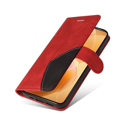 KT Leather Series-1 For Xiaomi 14T Pro Leather Case Color Splicing Phone Cover Wallet Stand