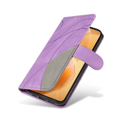KT Leather Series-1 For Xiaomi 14T Pro Leather Case Color Splicing Phone Cover Wallet Stand