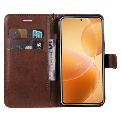KT Leather Series-2 for Xiaomi 14T Pro Case Solid Color Leather Phone Cover Wallet Stand