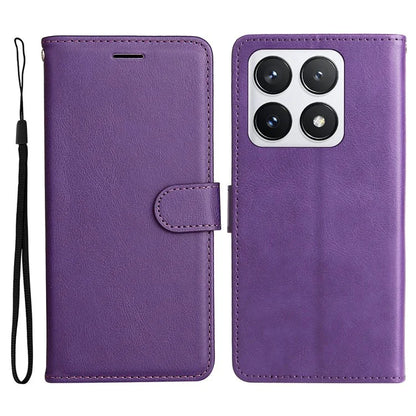 KT Leather Series-2 for Xiaomi 14T Pro Case Solid Color Leather Phone Cover Wallet Stand