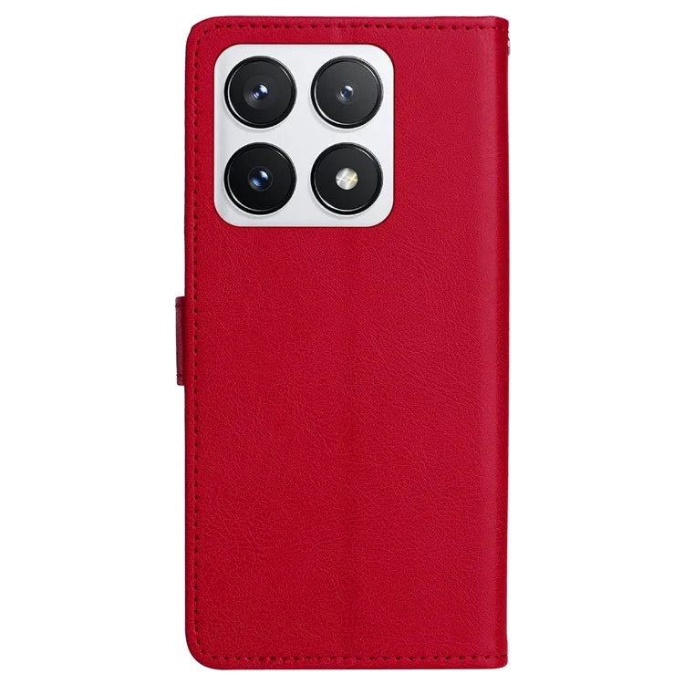 KT Leather Series-2 for Xiaomi 14T Pro Case Solid Color Leather Phone Cover Wallet Stand