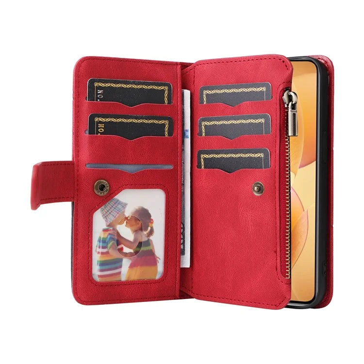 KT Multi-Function Series-5 For Xiaomi 14T Pro Case Zipper Wallet Leather Phone Cover Stand