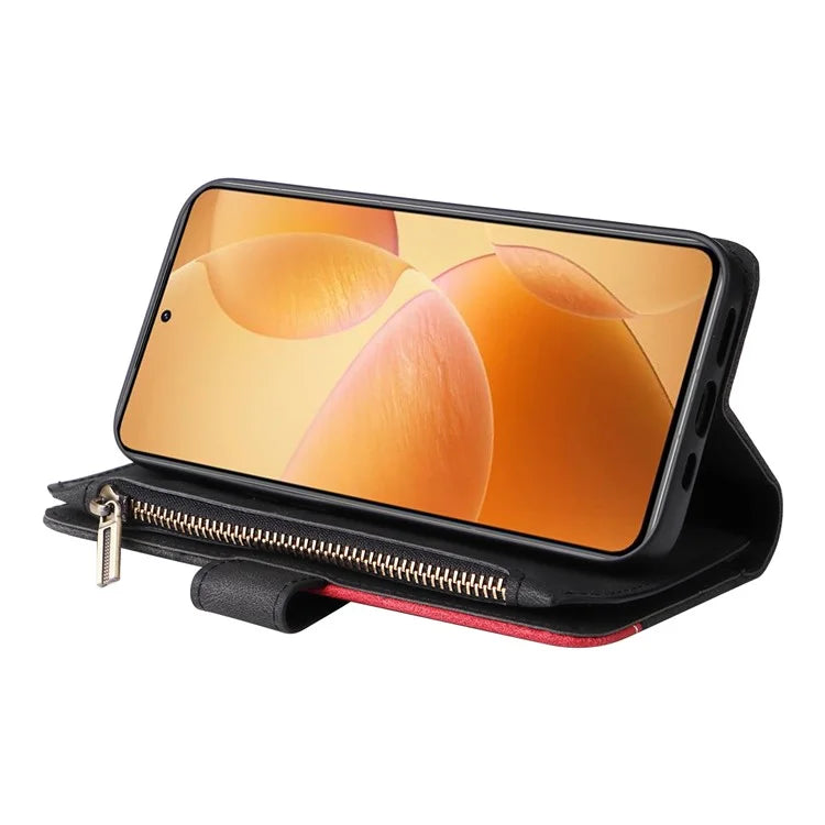 KT Multi-Function Series-5 For Xiaomi 14T Pro Case Zipper Wallet Leather Phone Cover Stand