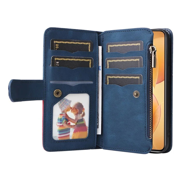 KT Multi-Function Series-5 For Xiaomi 14T Pro Case Zipper Wallet Leather Phone Cover Stand