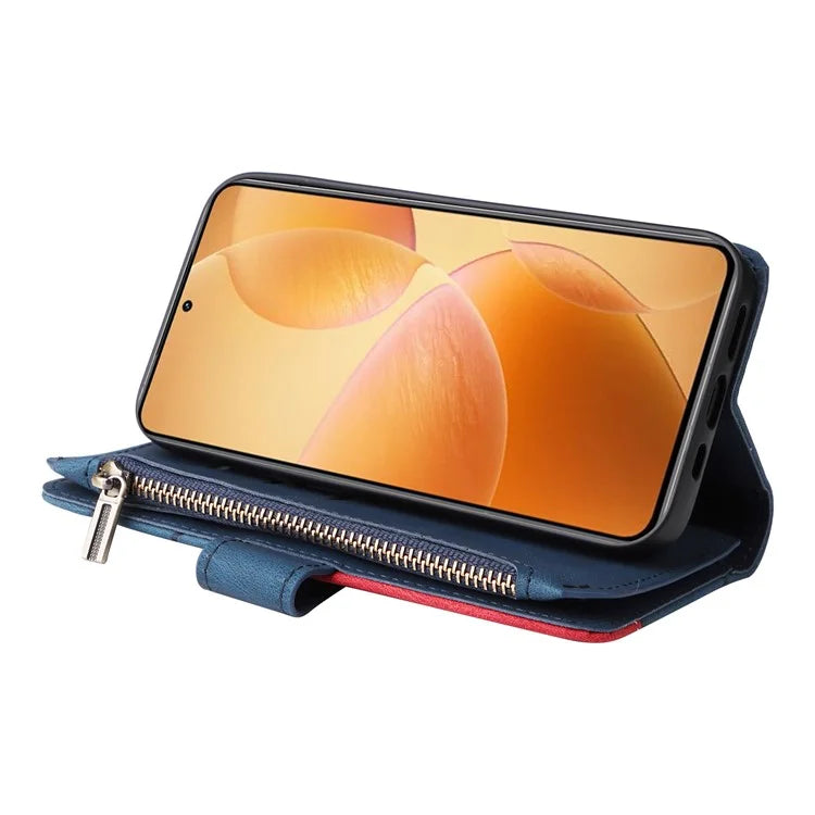 KT Multi-Function Series-5 For Xiaomi 14T Pro Case Zipper Wallet Leather Phone Cover Stand