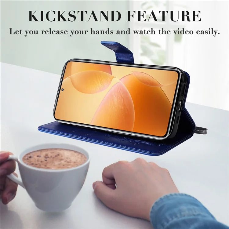 KT Imprinting Flower Series-2 For Xiaomi 14T Pro Case Butterfly Leather Phone Cover