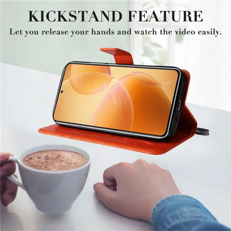 KT Imprinting Flower Series-2 For Xiaomi 14T Pro Case Butterfly Leather Phone Cover