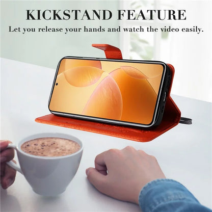 KT Imprinting Flower Series-2 For Xiaomi 14T Pro Case Butterfly Leather Phone Cover