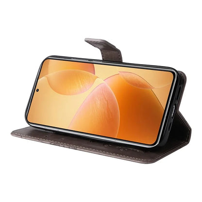 KT Imprinting Flower Series-2 For Xiaomi 14T Pro Case Butterfly Leather Phone Cover
