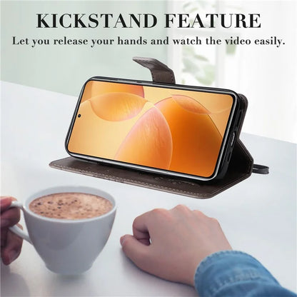 KT Imprinting Flower Series-2 For Xiaomi 14T Pro Case Butterfly Leather Phone Cover
