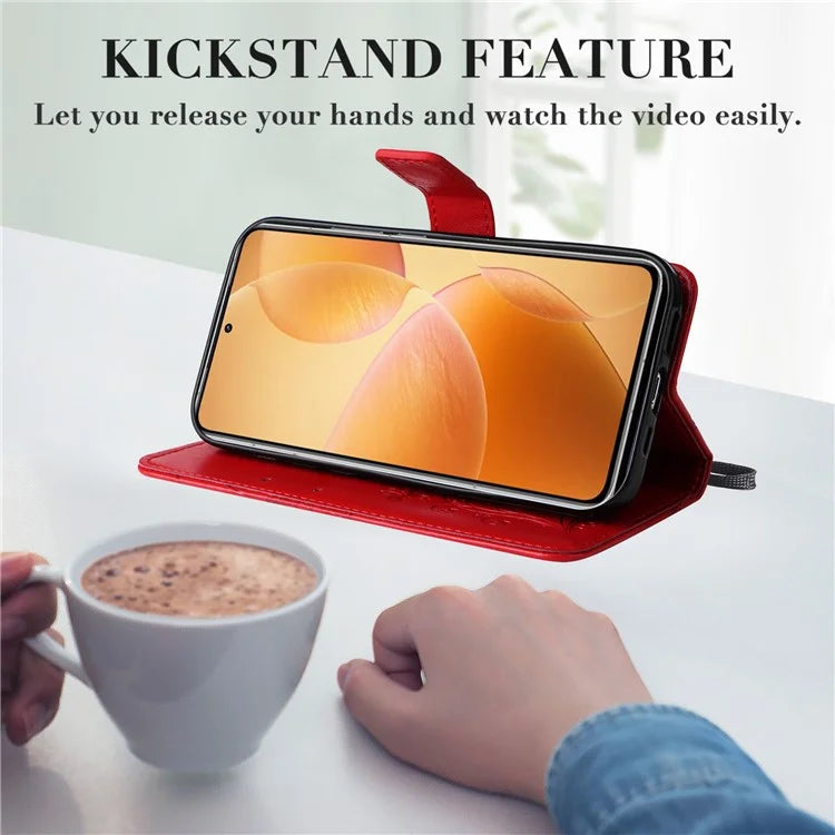 KT Imprinting Flower Series-2 For Xiaomi 14T Pro Case Butterfly Leather Phone Cover