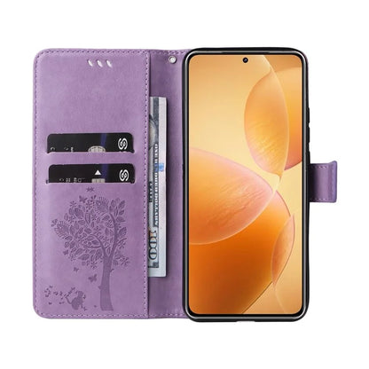 KT Imprinting Flower Series-3 For Xiaomi 14T Pro Case Cat Tree Pattern Flip Leather Phone Cover