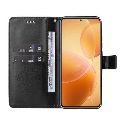 KT Imprinting Flower Series-3 For Xiaomi 14T Pro Case Cat Tree Pattern Flip Leather Phone Cover