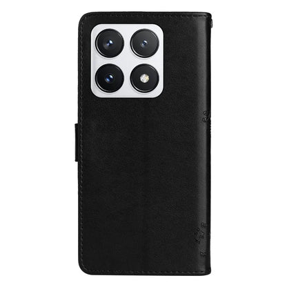 KT Imprinting Flower Series-3 For Xiaomi 14T Pro Case Cat Tree Pattern Flip Leather Phone Cover