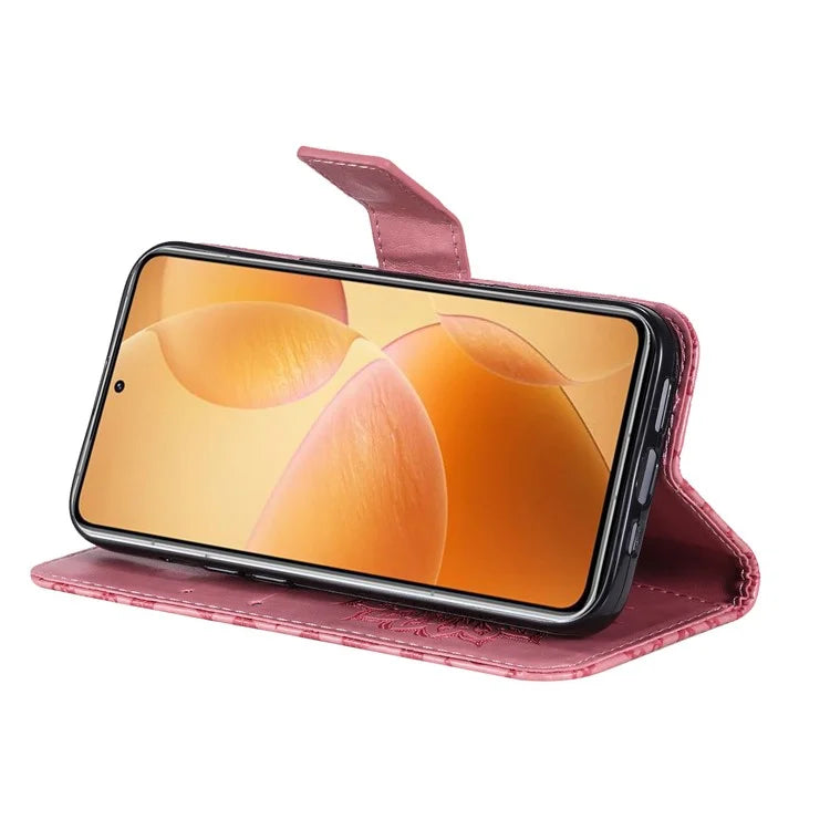 KT Imprinting Flower Series-1 For Xiaomi 14T Pro Case Sunflower Leather Wallet Phone Cover